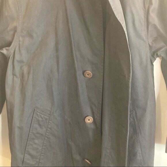 BOSS Sz M Raincoat with Buttons Pockets and Back  Slit Y2K - Picture 3 of 8